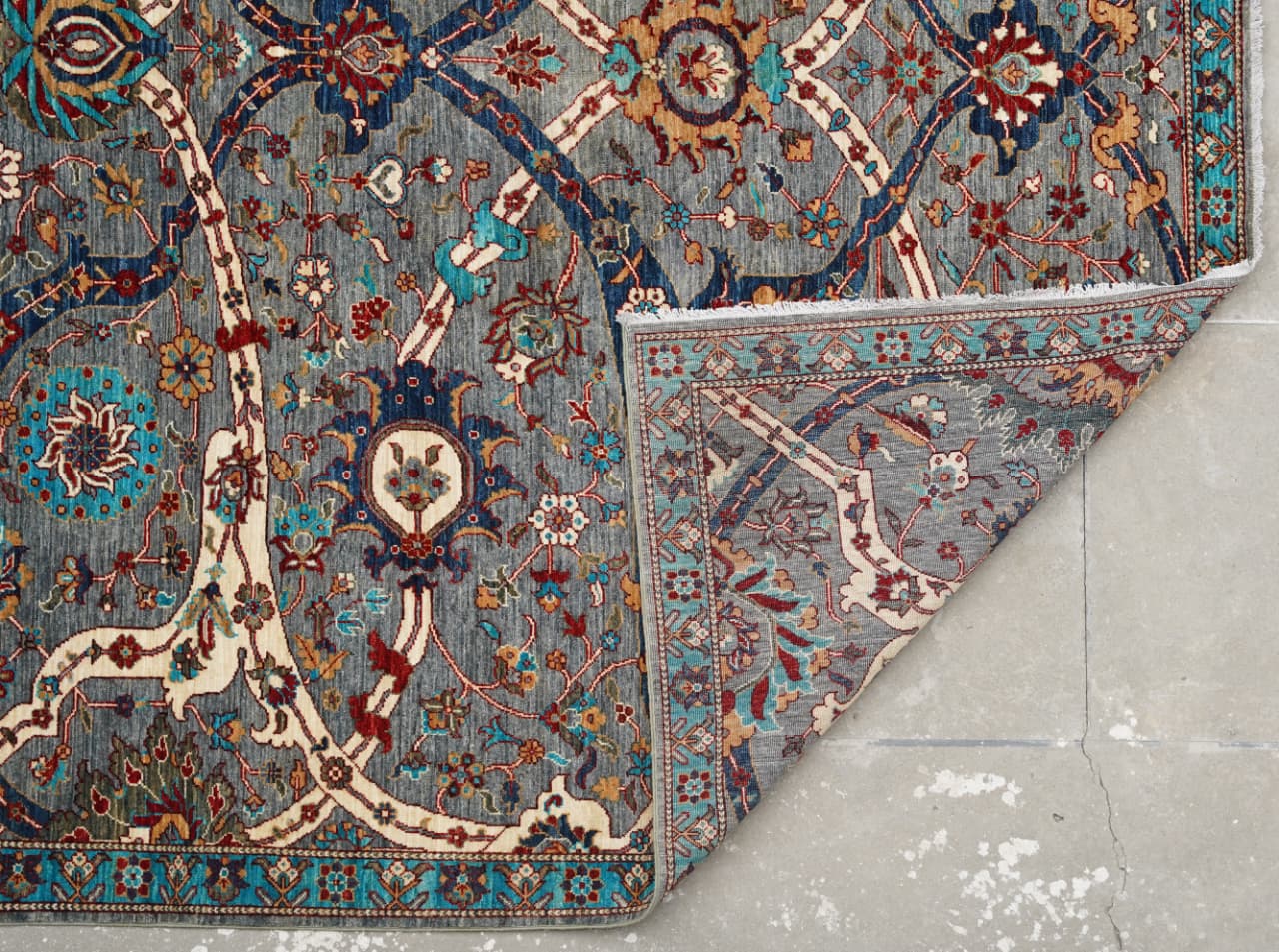 Ariana Hand-Knotted Afghan Wool Rug - 9ft x 12ft
