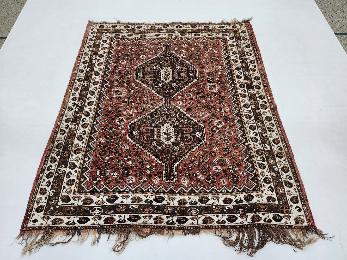 Vintage Persian Qashqai Rug | Hand-Knotted Tribal Art (3' x 5')