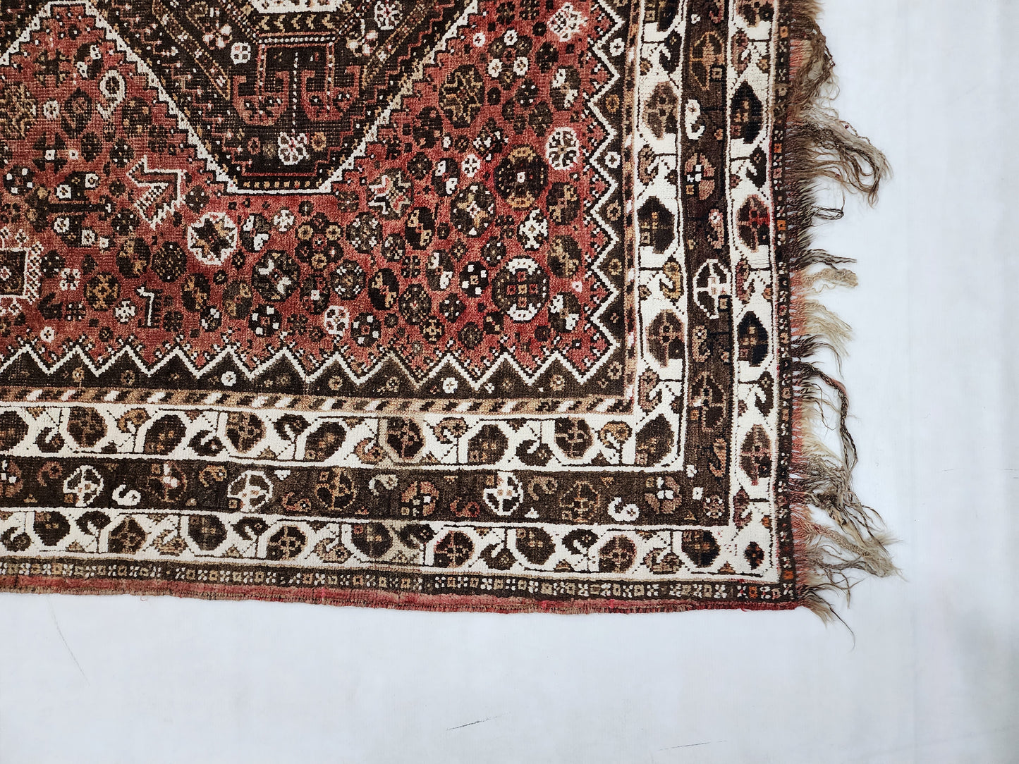 Vintage Persian Qashqai Rug | Hand-Knotted Tribal Art (3' x 5')