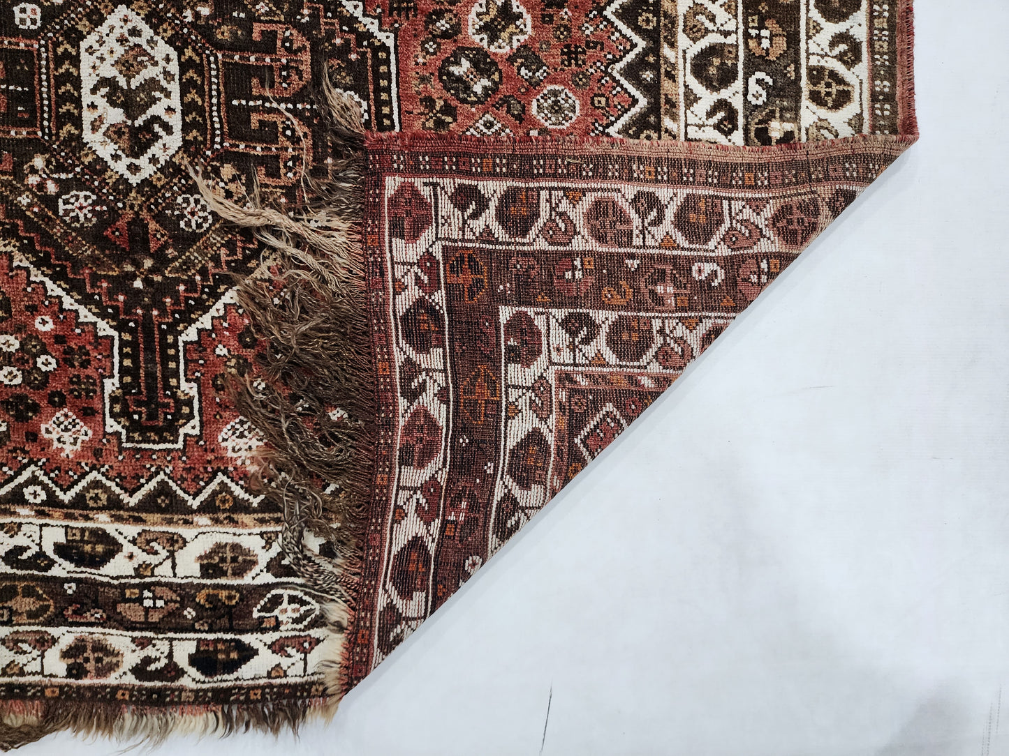 Vintage Persian Qashqai Rug | Hand-Knotted Tribal Art (3' x 5')