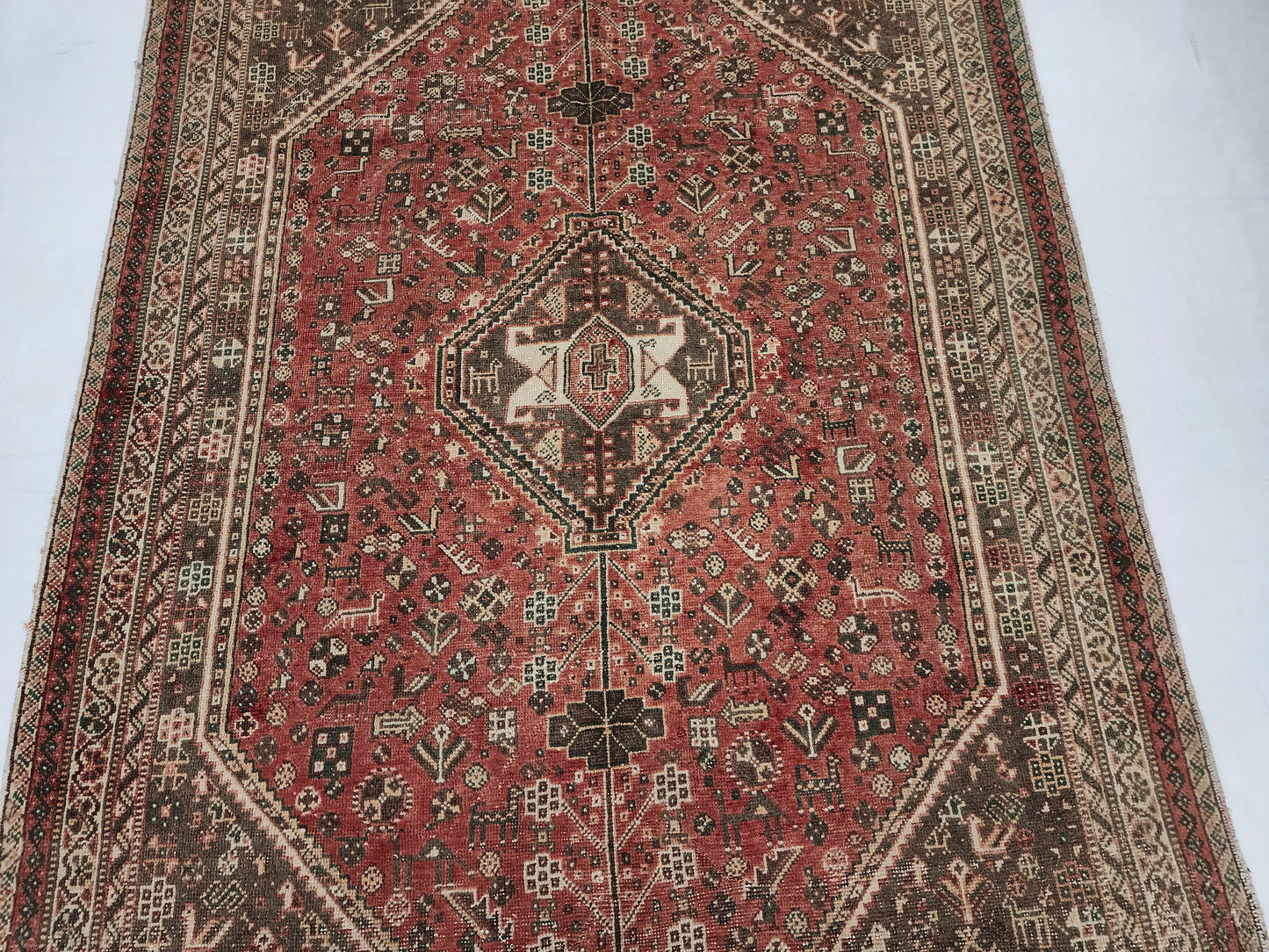 Vintage Persian Qashqai Rug | Authentic Hand-Knotted Tribal Art
