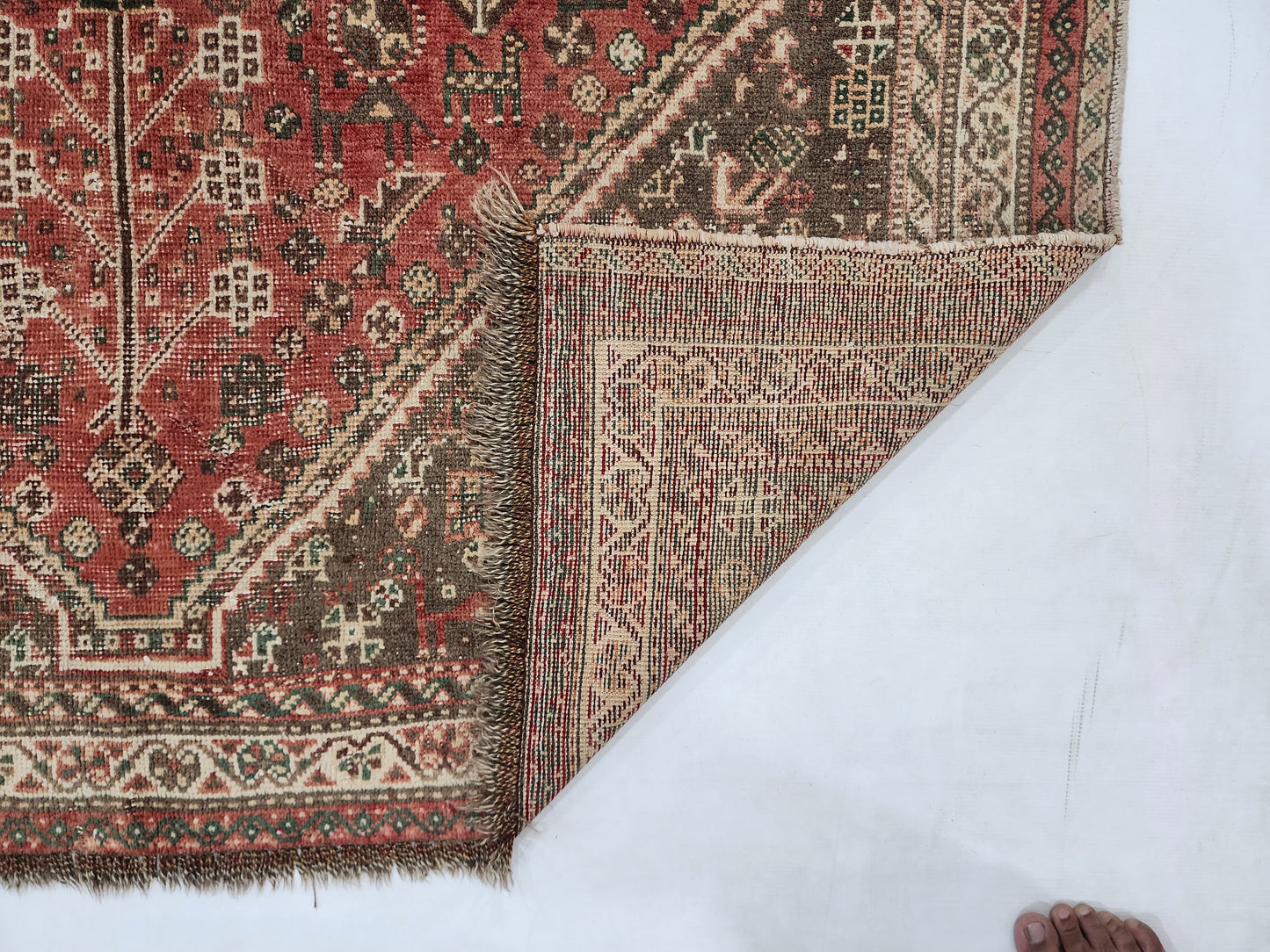 Vintage Persian Qashqai Rug | Authentic Hand-Knotted Tribal Art
