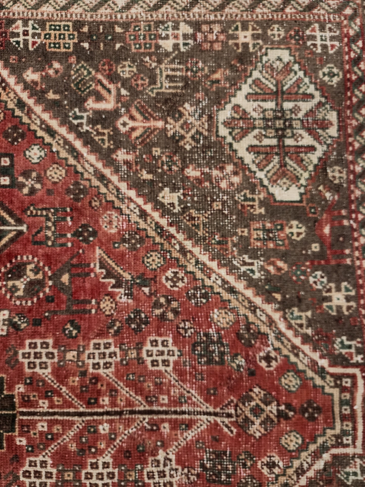 Vintage Persian Qashqai Rug | Authentic Hand-Knotted Tribal Art