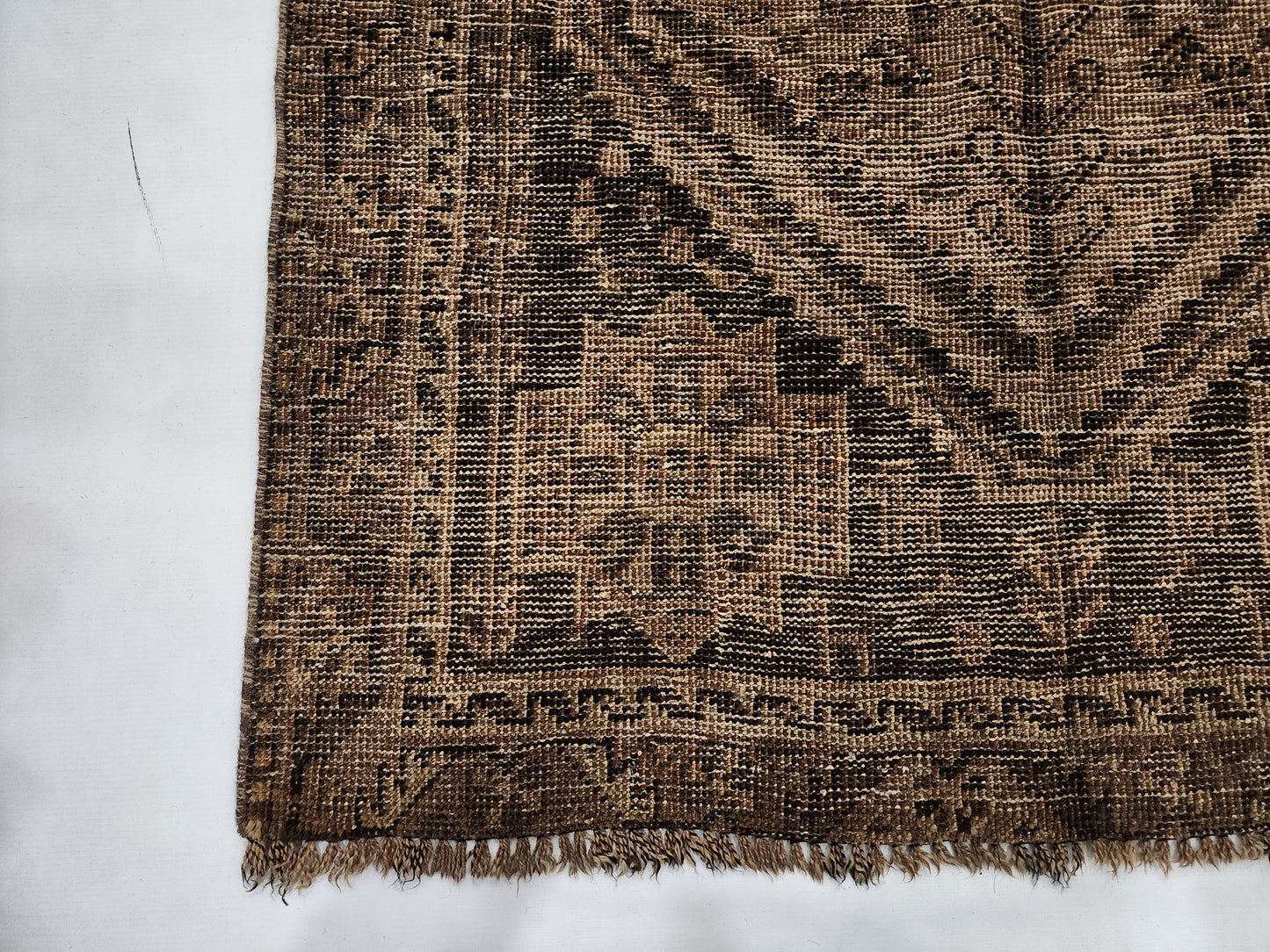Timeless Nomad: Antique Earth-Tone Qashgai Runner