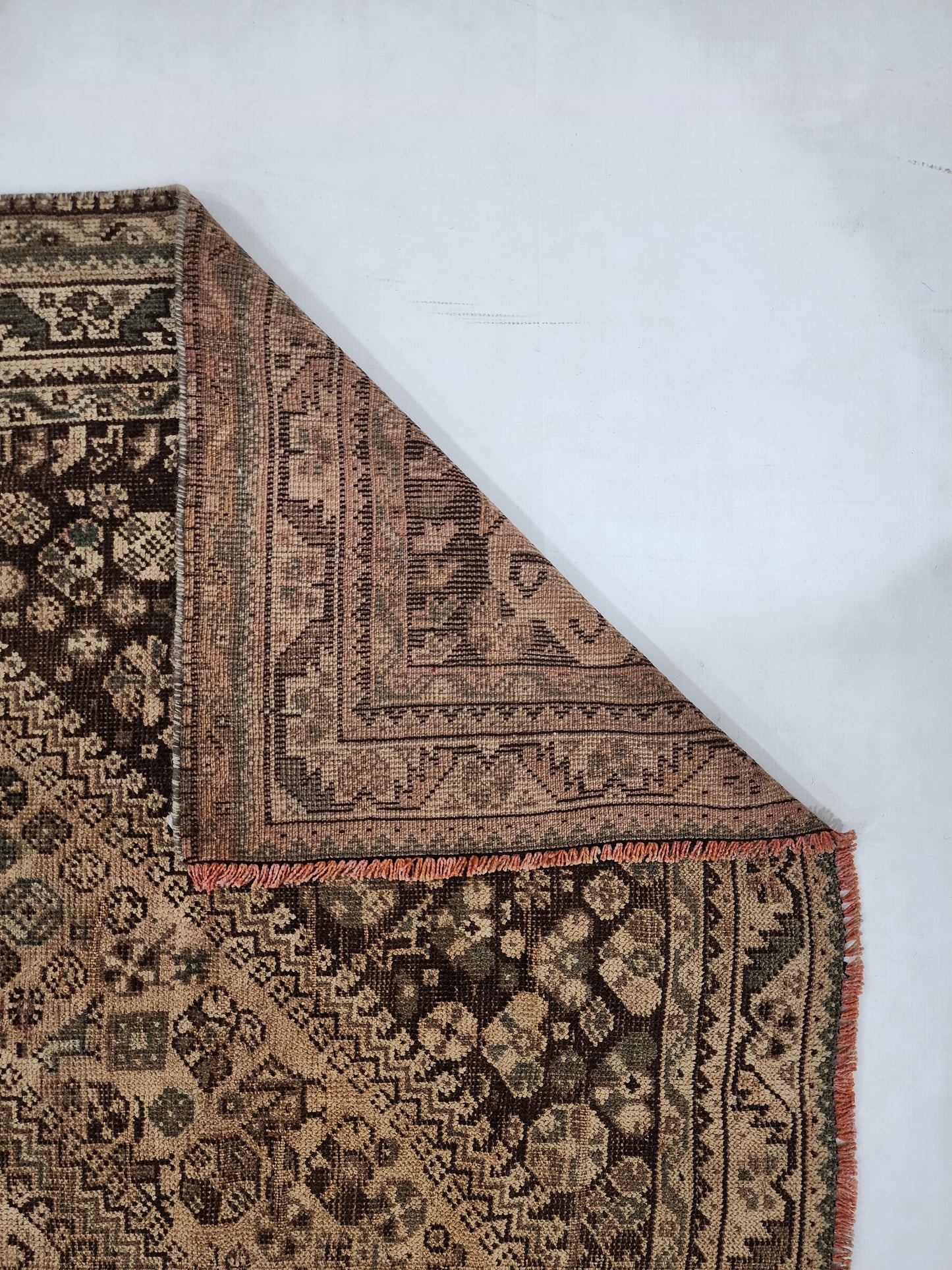 Vintage Persian Qashqai Rug | Earthy Hand-Knotted Tribal Accent