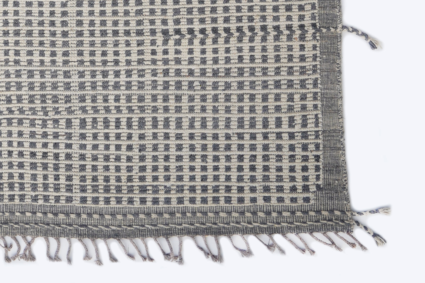 Vintage Moroccan Berber Beni Ourain Area Rug – Hand-Knotted Neutral Tribal Rug