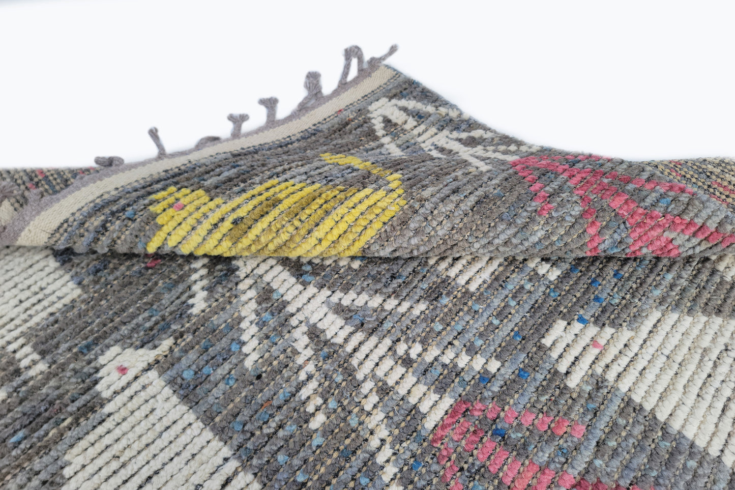 Whimsical Moroccan Berber Animal Motif Rug – Hand-Knotted Folk Art Wool Rug