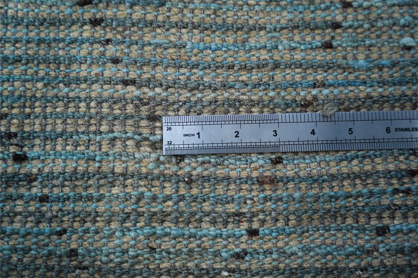 Earthy Teal & Slate Grey Moroccan Berber Rug – Hand-Knotted Wool Tribal Rug