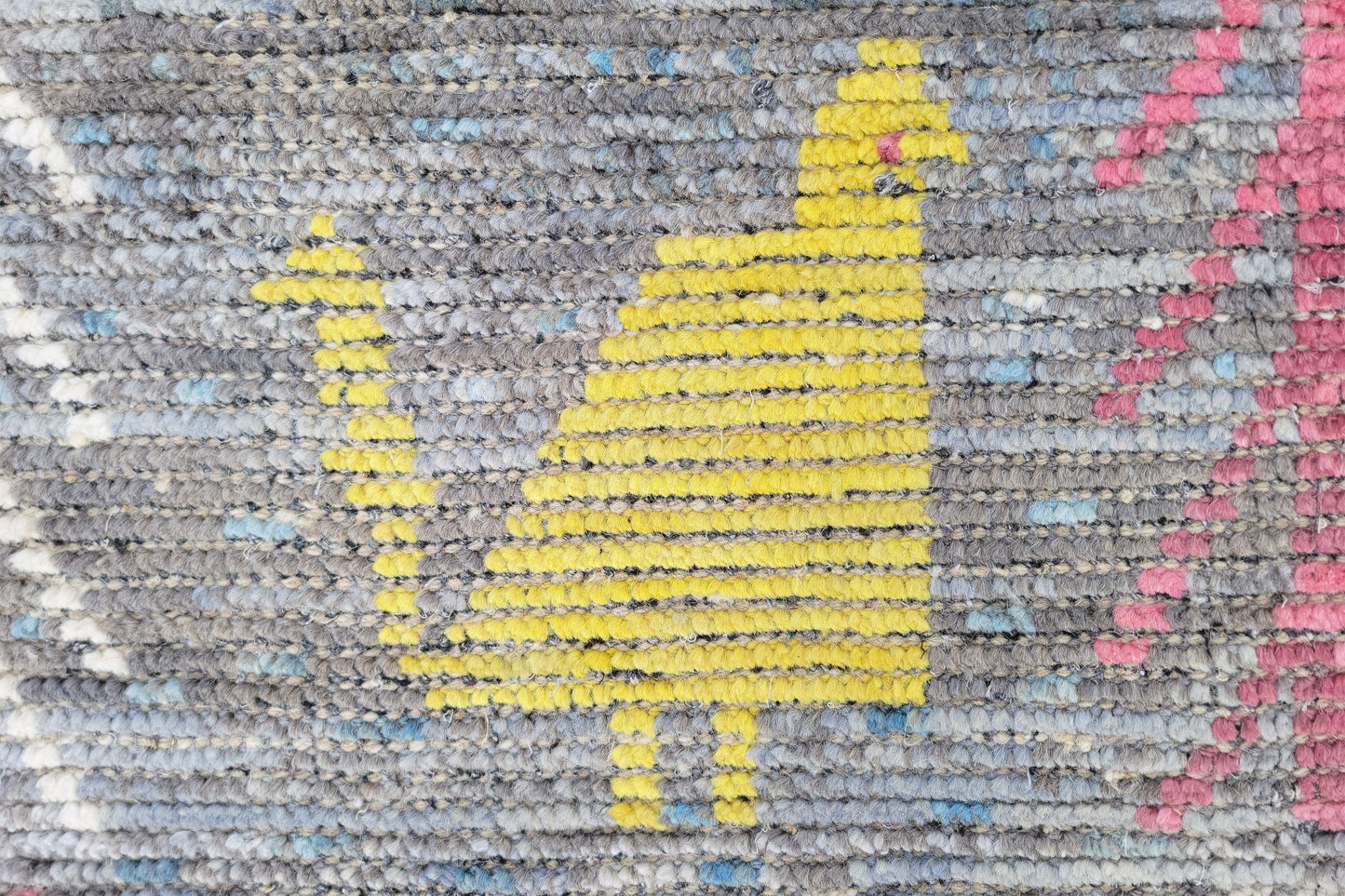 Whimsical Moroccan Berber Animal Motif Rug – Hand-Knotted Folk Art Wool Rug
