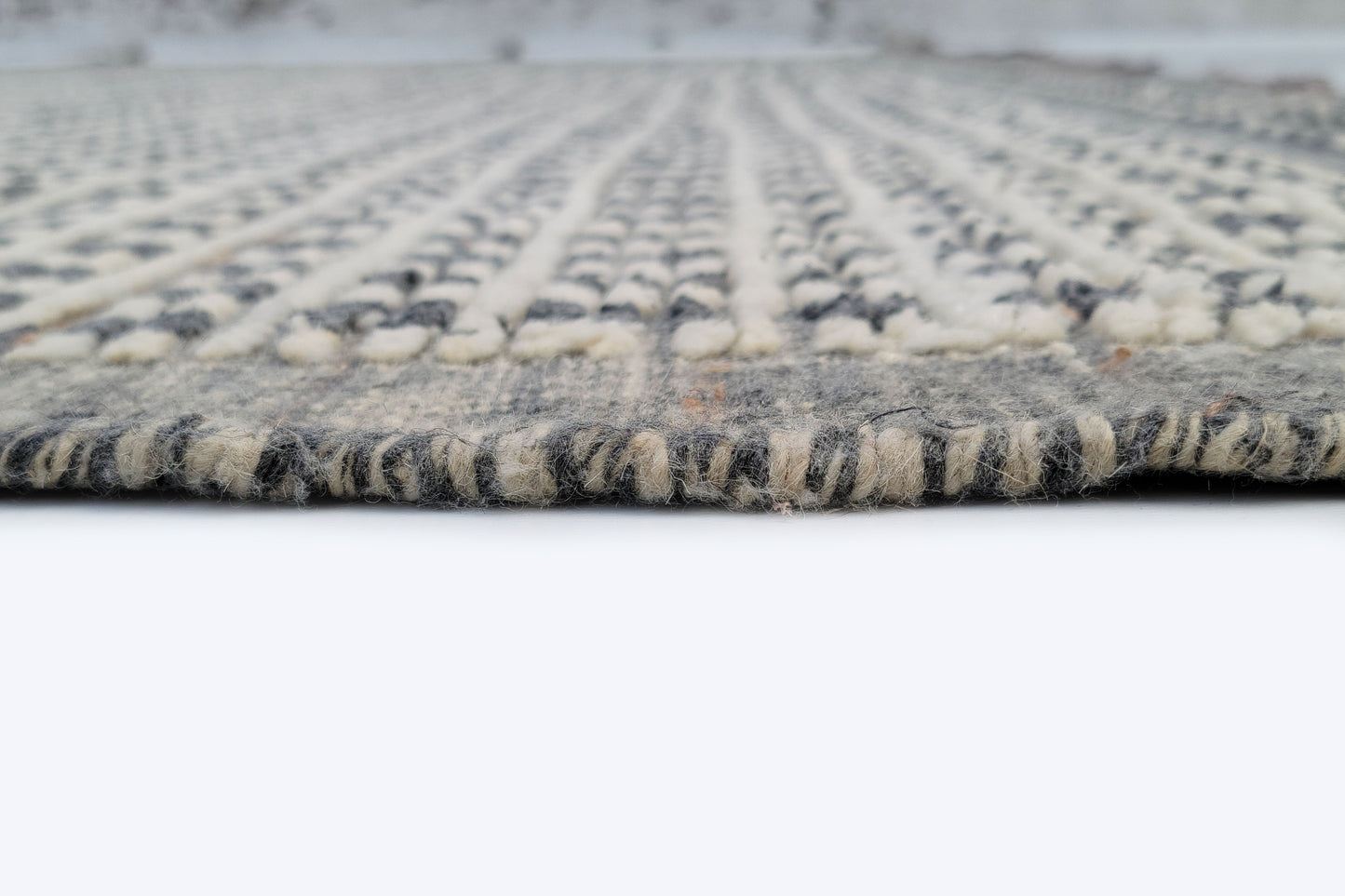 Vintage Moroccan Berber Beni Ourain Area Rug – Hand-Knotted Neutral Tribal Rug