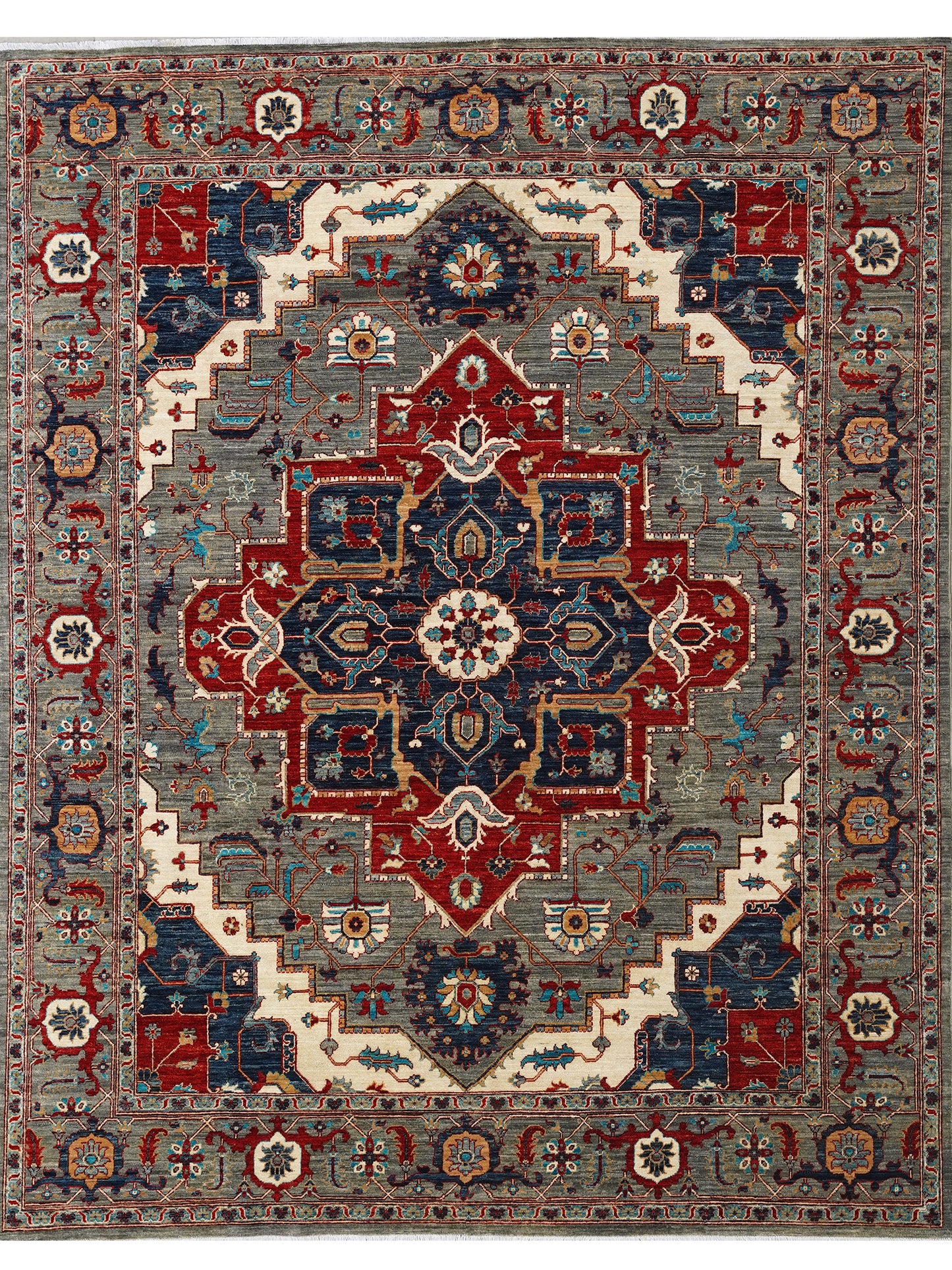The Grand Afghan: Traditional Geometric Medallion Area Rug