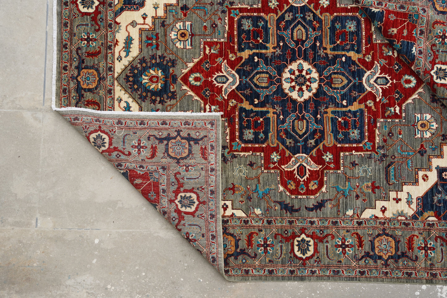 The Grand Afghan: Traditional Geometric Medallion Area Rug