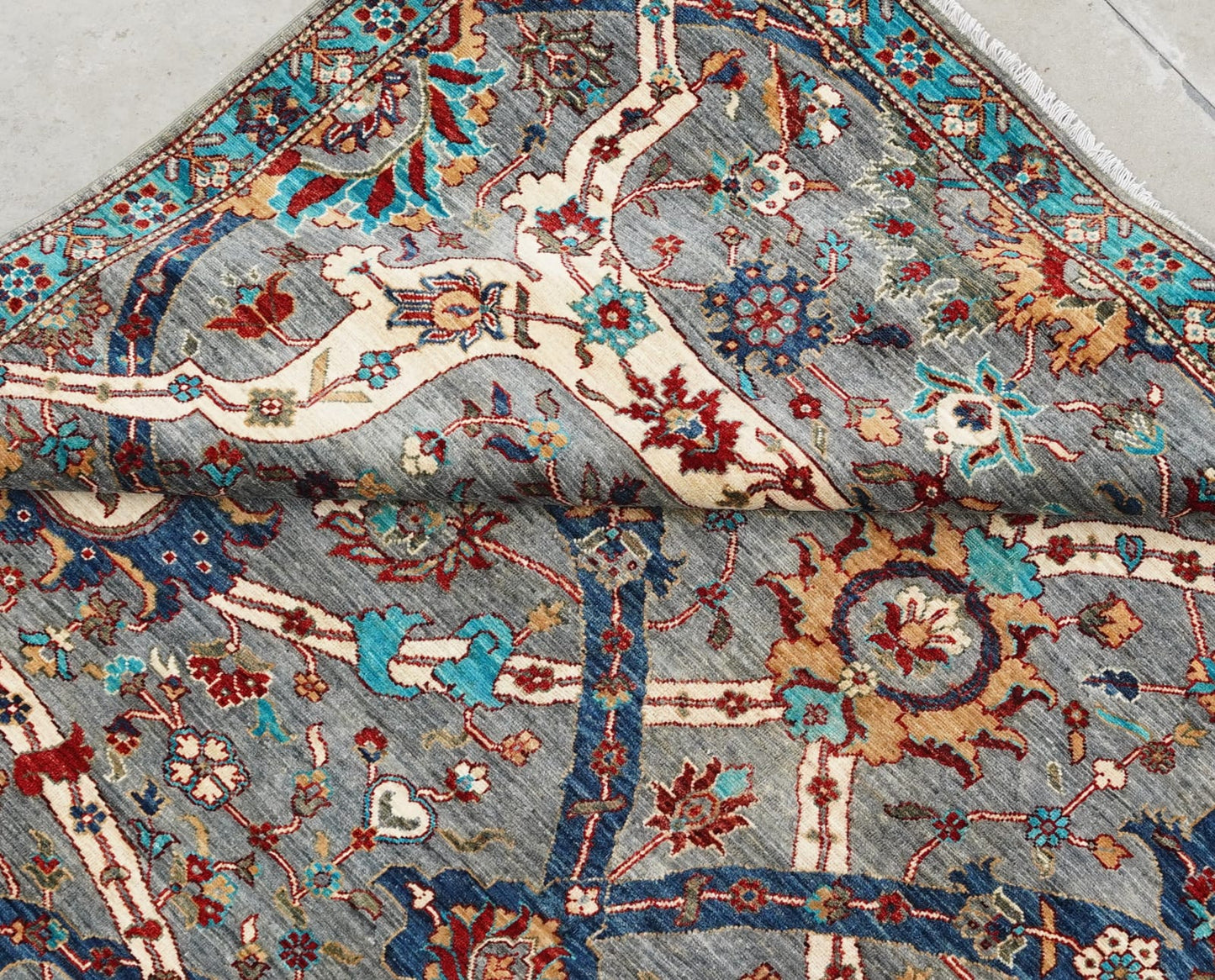 Ariana Hand-Knotted Afghan Wool Rug - 9ft x 12ft